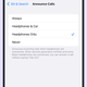 Siri can answer calls, but only via headphones